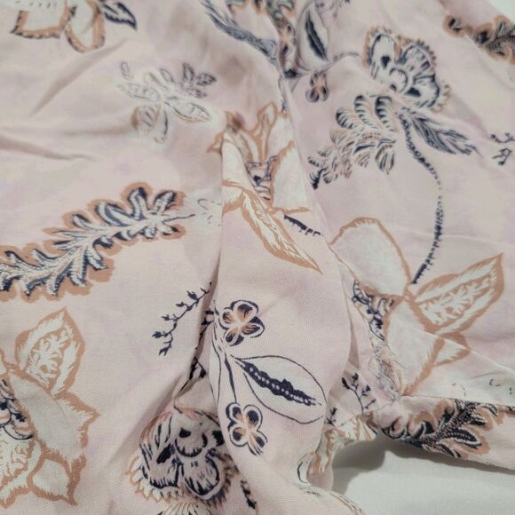 C And C California Womens Top Size 3X Pink Floral Boho Feminine - Picture 7 of 7
